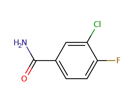 Molecular Structure of 701-43-9 (3-CHLORO-4-FLUOROBENZAMIDE)