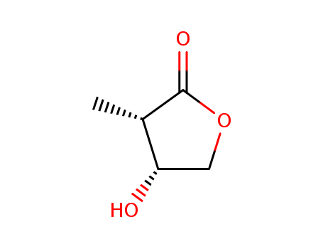 Molecular Structure of 103776-35-8 (2(3H)-Furanone, dihydro-4-hydroxy-3-methyl-, trans-)