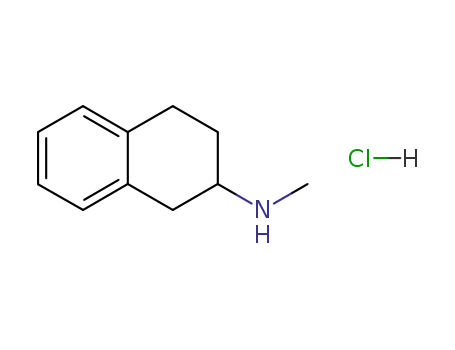 Molecular Structure of 22583-90-0 (1,2,3,4-Tetrahydro-N-methyl-2-naphthalenamine hydrochloride)
