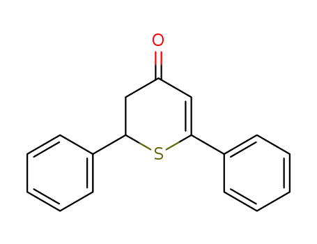 Molecular Structure of 60839-95-4 (4H-Thiopyran-4-one, 2,3-dihydro-2,6-diphenyl-)