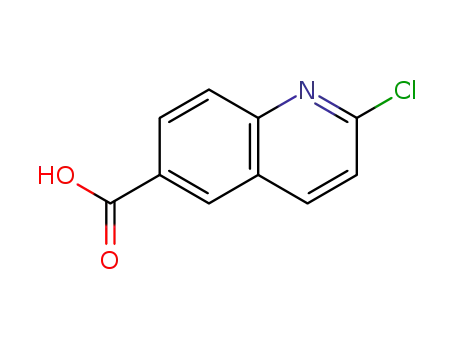 Molecular Structure of 849996-80-1 (2-chloroquinoline-6-carboxylic acid)