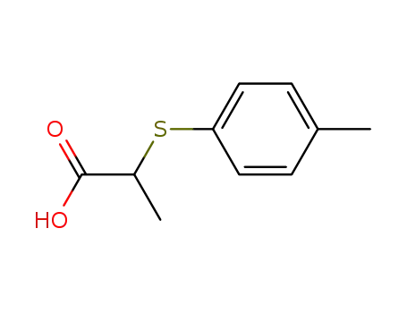 Molecular Structure of 17431-98-0 (2-[(4-METHYLPHENYL)THIO]PROPANOIC ACID)