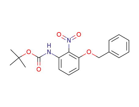 Carbamic acid, [2-nitro-3-(phenylmethoxy)phenyl]-, 1,1-dimethylethyl
ester