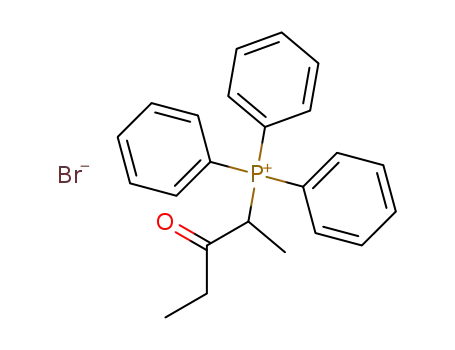 Molecular Structure of 111114-34-2 (Phosphonium, (1-methyl-2-oxobutyl)triphenyl-, bromide)