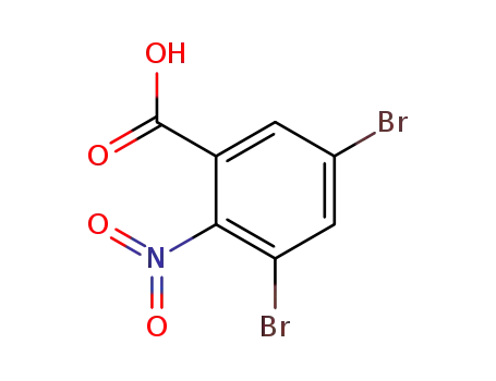 Molecular Structure of 60912-52-9 (3,5-DIBROMO-2-NITRO-BENZOIC ACID)