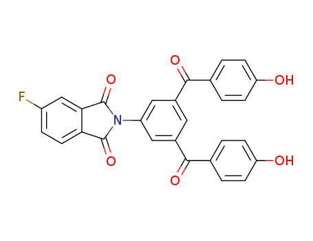 1H-Isoindole-1,3(2H)-dione,  2-[3,5-bis(4-hydroxybenzoyl)phenyl]-5-fluoro-