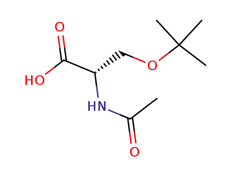 Molecular Structure of 77285-09-7 (AC-SER(TBU)-OH)