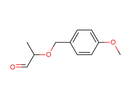 Molecular Structure of 467217-82-9 (Propanal, 2-[(4-methoxyphenyl)methoxy]-)