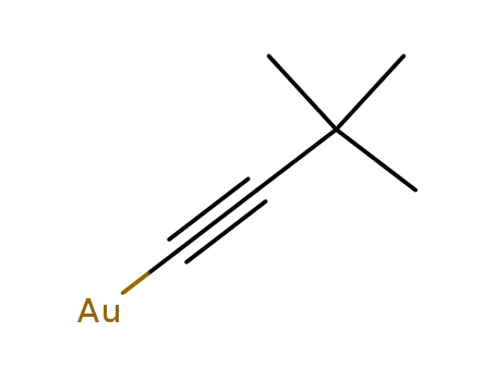 Molecular Structure of 105309-89-5 (Gold, (3,3-dimethyl-1-butynyl)-)