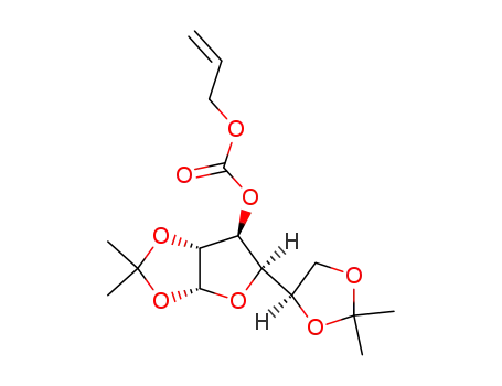 Molecular Structure of 153763-40-7 (3-O-allyloxycarbonyl-1,2,5,6-di-O-isopropylidene-α-D-glucofuranose)