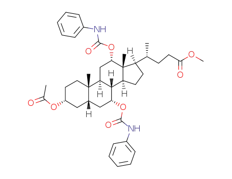methyl 3-O-acetyl-7,12-di-O-phenylaminocarbonyl-cholate