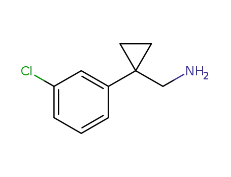 Molecular Structure of 115816-31-4 (C-[1-(3-CHLORO-PHENYL)-CYCLOPROPYL]-METHYLAMINE)