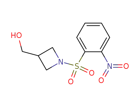 Molecular Structure of 788084-89-9 (3-Azetidinemethanol, 1-[(2-nitrophenyl)sulfonyl]-)