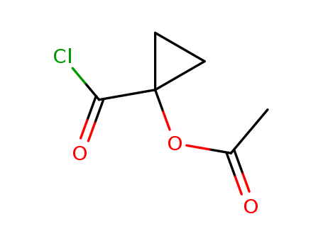 Cyclopropanecarbonyl chloride, 1-(acetyloxy)- (9CI)