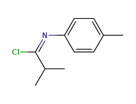 Molecular Structure of 5857-02-3 (Propanimidoyl chloride, 2-methyl-N-(4-methylphenyl)-)