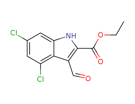 ETHYL 4,6-DICHLORO-3-FORMYL-1H-INDOLE-2-CARBOXYLATE
