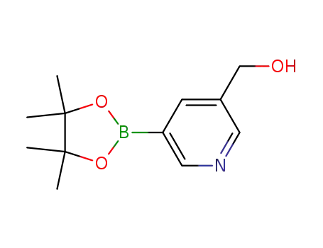Molecular Structure of 877149-81-0 (3-HYDROXYMETHYL-PYRIDYL-5-BORONIC ACID PINACOL ESTER)