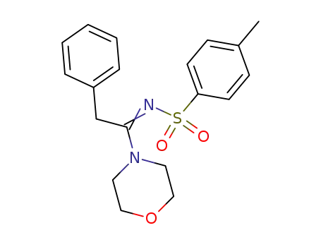 Molecular Structure of 4859-74-9 (Morpholine, 4-[1-[[(4-methylphenyl)sulfonyl]imino]-2-phenylethyl]-)