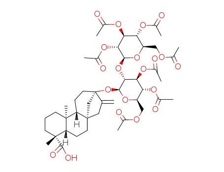 13-O-[3,4,6-tri-O-acetyl-β-D-glucopyranosyl(1-2α')-3',4',6'-tri-O-acetyl-β-D-glucopyranosyl]ent-caur-16-en-19-oic acid