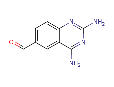 Molecular Structure of 27023-77-4 (2,4-diaminoquinazoline-6-carbaldehyde)