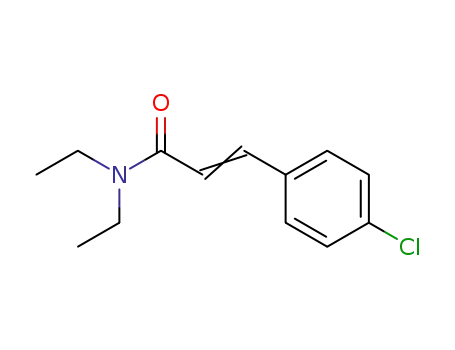 Molecular Structure of 23784-71-6 (2-Propenamide, 3-(4-chlorophenyl)-N,N-diethyl-)