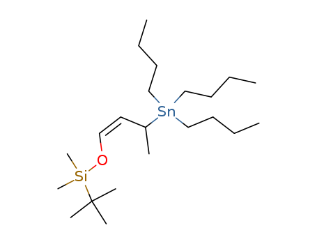 Molecular Structure of 151378-68-6 (Silane,
(1,1-dimethylethyl)dimethyl[[(1Z,3S)-3-(tributylstannyl)-1-butenyl]oxy]-)