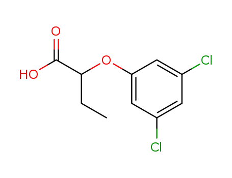 Molecular Structure of 39644-27-4 (Butanoic acid, 2-(3,5-dichlorophenoxy)-)