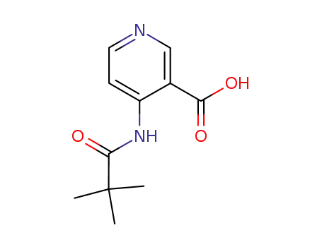Molecular Structure of 125867-31-4 (4-[(2,2-DIMETHYLPROPANOYL)AMINO]NICOTINIC ACID)