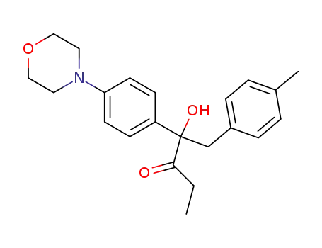 Molecular Structure of 685523-24-4 (3-Pentanone, 2-hydroxy-1-(4-methylphenyl)-2-[4-(4-morpholinyl)phenyl]-)