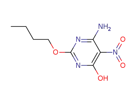 Molecular Structure of 1228588-15-5 (4-amino-2- butoxy-5-nitro-6-hydroxypyrimidine)
