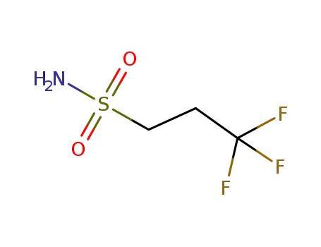 Molecular Structure of 1033906-44-3 (3,3,3-TRIFLUOROPROPANE-1-SULPHONAMIDE)