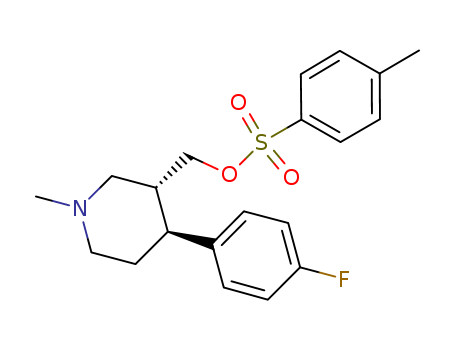 trans 4-(p-fluorophenyl)-3-(p-toluenesulfonyloxymethyl)-N-methylpiperidine