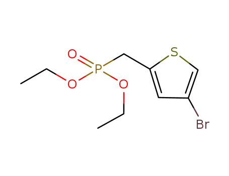 Molecular Structure of 224958-14-9 (Phosphonic acid, [(4-bromo-2-thienyl)methyl]-, diethyl ester)