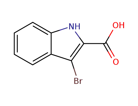 Molecular Structure of 28737-33-9 (3-BROMOINDOLE-2-CARBOXYLIC ACID)