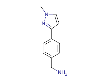 4-(1-Methyl-1H-pyrazol-3-yl)benzylamine 97%