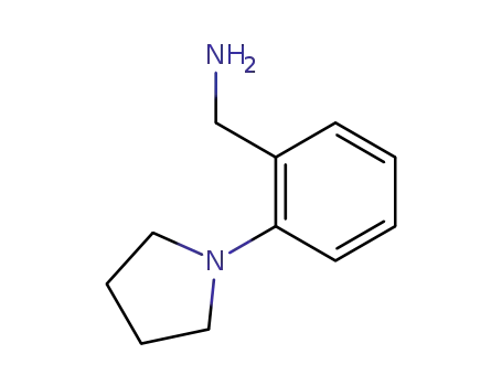 Molecular Structure of 72752-53-5 ((2-PYRROLIDIN-1-YLPHENYL)METHYLAMINE)