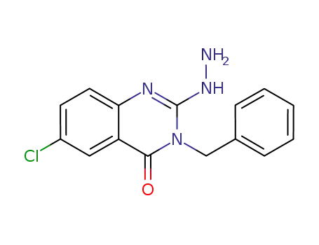 Molecular Structure of 305805-18-9 (3,4-dihydro-3-benzyl-6-chloro-2-hydrazino-quinazolin-4-one)