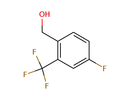 Molecular Structure of 220227-29-2 (4-Fluoro-2-(trifluoromethyl)benzyl alcohol)
