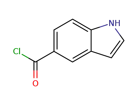 Molecular Structure of 161397-68-8 (1H-Indole-5-carbonyl chloride (9CI))