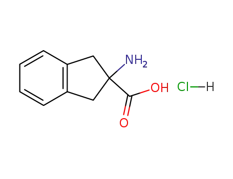 Molecular Structure of 33584-60-0 (2-AMINOINDAN-2-CARBOXYLIC ACID HYDROCHLORIDE)