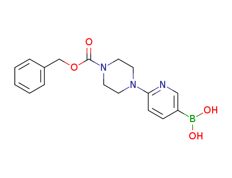 N-CBZ-6-(piperazin-1-yl)pyridin-3-ylboronic acid