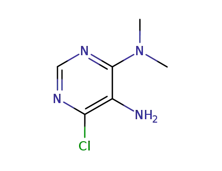 Molecular Structure of 130623-81-3 (6-CHLORO-N4,N4-DIMETHYL-PYRIMIDINE-4,5-DIAMINE)