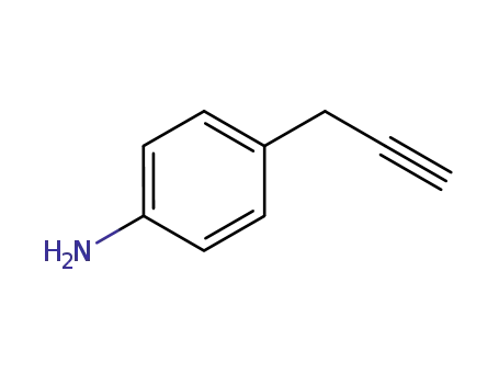 Molecular Structure of 115784-55-9 (Benzenamine, 4-(2-propynyl)-)