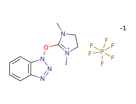 Molecular Structure of 123377-20-8 (2-(Benzotriazol-1-yl)oxy-1,3-dimethylimidazolidinium)