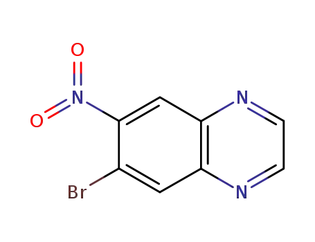 Molecular Structure of 113269-09-3 (6-BROMO-7-NITROQUINOXALINE)