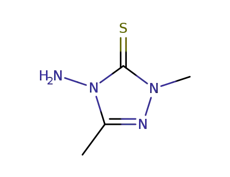 Molecular Structure of 30094-52-1 (3H-1,2,4-Triazole-3-thione, 4-amino-2,4-dihydro-2,5-dimethyl-)