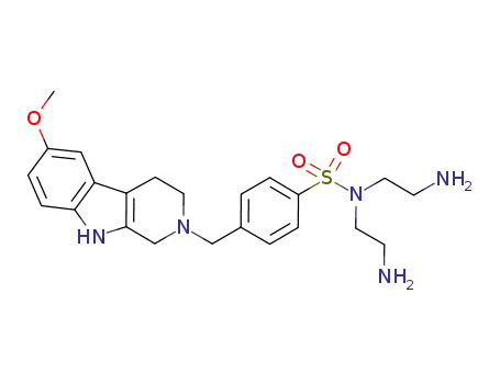 1-[bis[(2-aminoethyl)]aminosulfonyl]-4-(1,2,3,4-tetrahydro-9H-pyrido-6-methoxy[3,4-b]indol-2-methyl)benzene