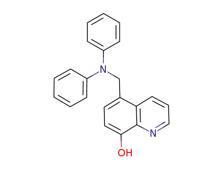 Molecular Structure of 1065474-08-9 (5-((diphenylamino)methyl)-quinolin-8-ol)