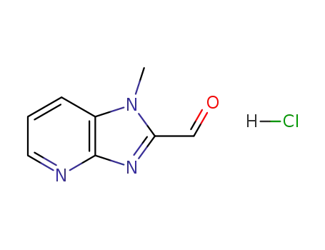 Molecular Structure of 958254-66-5 (1H-Imidazo[4,5-b]pyridine-2-carboxaldehyde, 1-methyl-, hydrochloride)