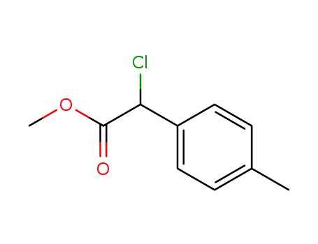 Molecular Structure of 60162-33-6 (METHYL P-METHYL-ALPHA-CHLORO PHENYLACETATE)